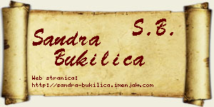 Sandra Bukilica vizit kartica